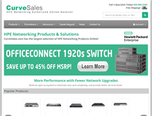 Tablet Screenshot of curvesales.com